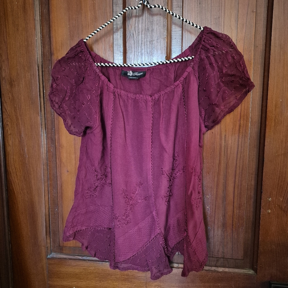 Flower Tye Dye Top Free Size